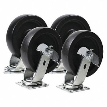 PORTACOOL Caster Kit Replacement For 40JJ49 PK4, 454G68