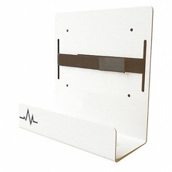 FIRST VOICE Defibrillator Storage Cabinet White, 454H89