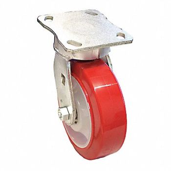 GRAINGER APPROVED Kingpinless Plate Caster Swivel 770 lb., 454M61