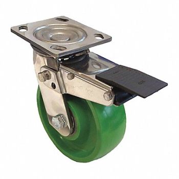 GRAINGER APPROVED Standard Plate Caster Swivel 600 lb., 454N10