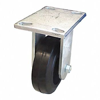 GRAINGER APPROVED Standard Plate Caster Rigid 600 lb., 454N04