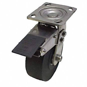 GRAINGER APPROVED Standard Plate Caster Swivel 880 lb., 454N11