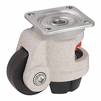 GRAINGER APPROVED Leveling Plate Caster Swivel 2200 lb., 454N23