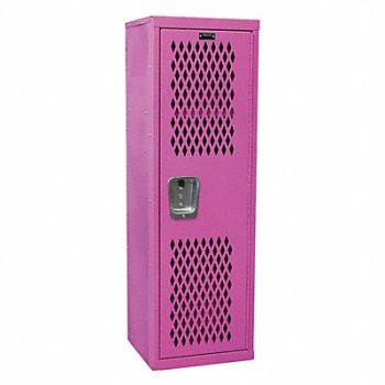 HALLOWELL Lckr 1x1Lckr Pink 48 x15 x15 UnAssm, 454N87