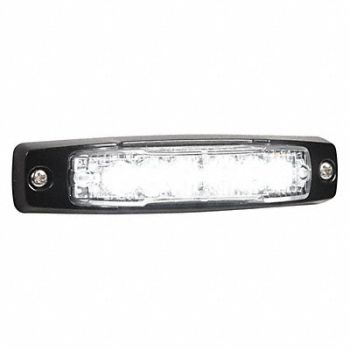 FEDERAL SIGNAL Warning Light LED White PC 0.7A, 454W20