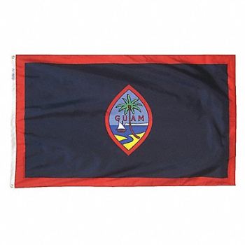 ANNIN FLAGMAKERS Country Flag Seal of Guam 2 ft H, 454W74