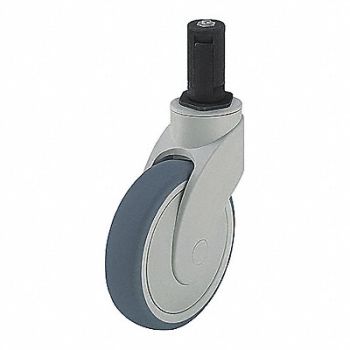 GRAINGER APPROVED Maintenance-Free Expanding Stem Caster, 454Y30