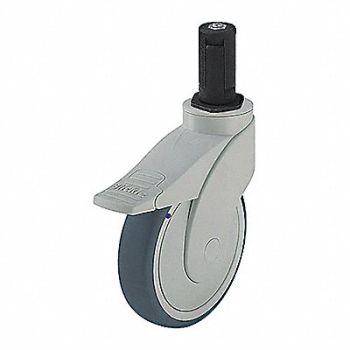 GRAINGER APPROVED Maintenance-Free Expanding Stem Caster, 454Y31