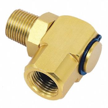 SPEEDAIRE Swivel 90 Deg Steel 3/8 in FNPT Inlet, 454Z53