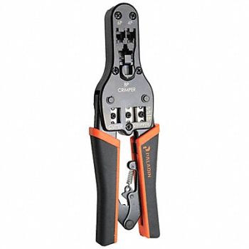 TEMPO COMMUNICATIONS Ratchet Crimper RJ-11 RJ-45 13 L, 5MD74