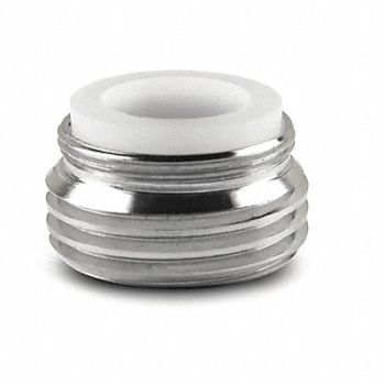 DRAIN KING Faucet Outlet Adapter Brass Chrome, 455F33