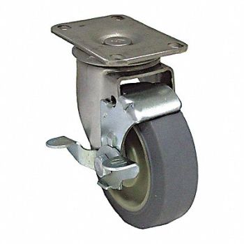 GRAINGER APPROVED Standard Plate Caster Swivel 325 lb., 455T54