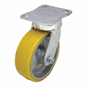 GRAINGER APPROVED Maintenance-Free Plate Caster Swivel, 455T57