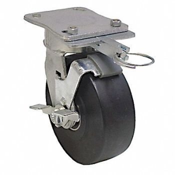 GRAINGER APPROVED Kingpinless Plate Caster Swivel 1760 lb., 455T62