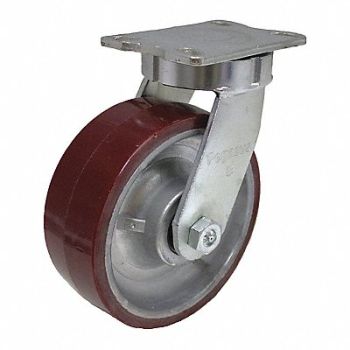 GRAINGER APPROVED Kingpinless Plate Caster Swivel 2550 lb., 455T67