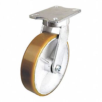 GRAINGER APPROVED Kingpinless Plate Caster Swivel 1760 lb., 455T79