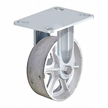 GRAINGER APPROVED Standard Plate Caster Rigid 1250 lb., 455T93