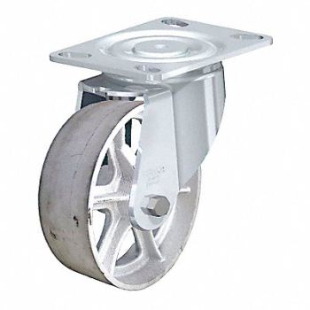GRAINGER APPROVED Standard Plate Caster Swivel 1250 lb., 455T99