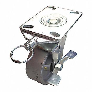 GRAINGER APPROVED Standard Plate Caster Swivel 1250 lb., 455U04