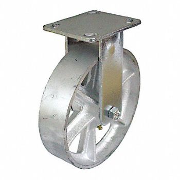 GRAINGER APPROVED Standard Plate Caster Rigid 1250 lb., 455U06