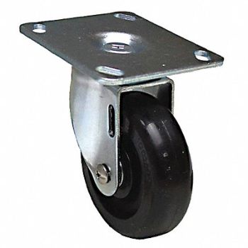GRAINGER APPROVED NSF-Listed Plate Caster Swivel 275 lb., 455U19