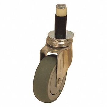 GRAINGER APPROVED Antimicrobial Expanding Stem Caster 6, 455U41
