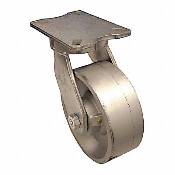 GRAINGER APPROVED Kingpinless Plate Caster Swivel 5400 lb., 455U24