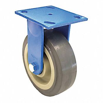 GRAINGER APPROVED Standard Plate Caster Rigid 600 lb., 455U51