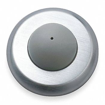 ROCKWOOD Door Stop Wall Mount SS Silver, 457D34
