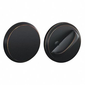 SCHLAGE RESIDENTIAL One-Sided Deadbolt Antique Bronze Finish, 457F93