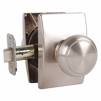 SCHLAGE RESIDENTIAL Knob Lockset Satin Nickel Passage Gr 2, 457G46