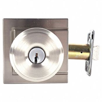 SCHLAGE RESIDENTIAL Knob Lockset Satin Nickel Entrance Gr 2, 457H02