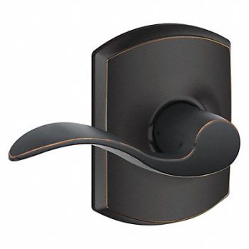 SCHLAGE RESIDENTIAL Lever Lockset Antique Bronze Passage, 457H13