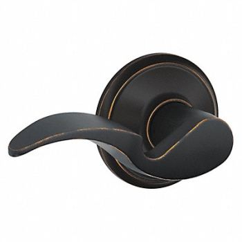 SCHLAGE RESIDENTIAL Lever Lockset Antique Bronze Passage, 457H19