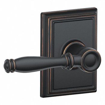 SCHLAGE RESIDENTIAL Lever Lockset Antique Bronze Passage, 457H22