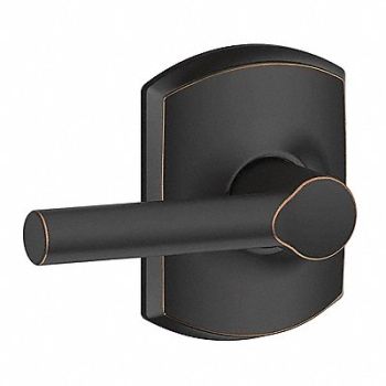 SCHLAGE RESIDENTIAL Lever Lockset Antique Bronze Passage, 457H27