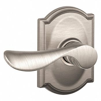 SCHLAGE RESIDENTIAL Door Lever Lockset Satin Nickel Passage, 457H31