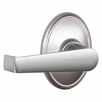 SCHLAGE RESIDENTIAL Door Lever Lockset Satin Chrome Passage, 457H37
