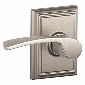 SCHLAGE RESIDENTIAL Door Lever Lockset Satin Nickel Passage, 457H51
