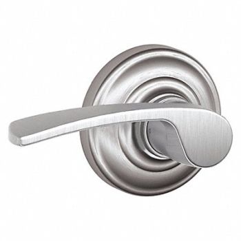 SCHLAGE RESIDENTIAL Door Lever Lockset Satin Chrome Passage, 457H57