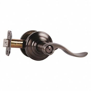 SCHLAGE RESIDENTIAL Lever Lockset Antique Nickel Privacy, 457H86