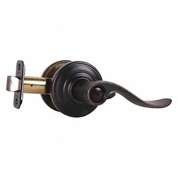 SCHLAGE RESIDENTIAL Lever Lockset Antique Bronze Privacy, 457J02