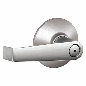 SCHLAGE RESIDENTIAL Lever Lockset Bright Chrome/Satin Chrome, 457J73