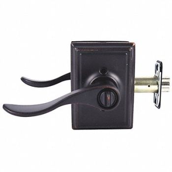 SCHLAGE RESIDENTIAL Lever Lockset Antique Bronze Entrance, 457K33