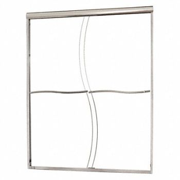 FOREMOST Shower Door Polished S-Cut Slid 72 in, 458M76