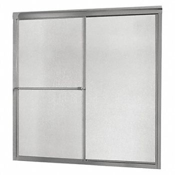 FOREMOST Tub Door Silver Dbl Slid 58 in, 458N37
