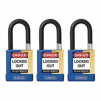 ABUS Keyed Padlock 3/4 W x1-1/2 H Shackle PK3, 459T67