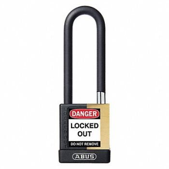 ABUS Keyed Padlock 3/4 W x 3 H Shackle, 459T86