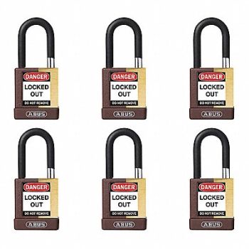 ABUS Keyed Padlock 3/4 W x1-1/2 H Shackle PK6, 459T73