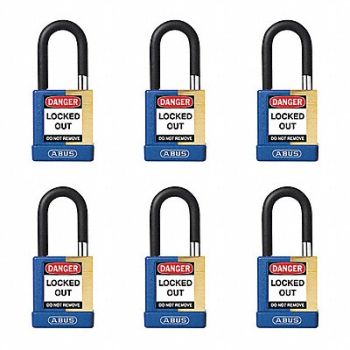 ABUS Keyed Padlock 3/4 W x1-1/2 H Shackle PK6, 459T77